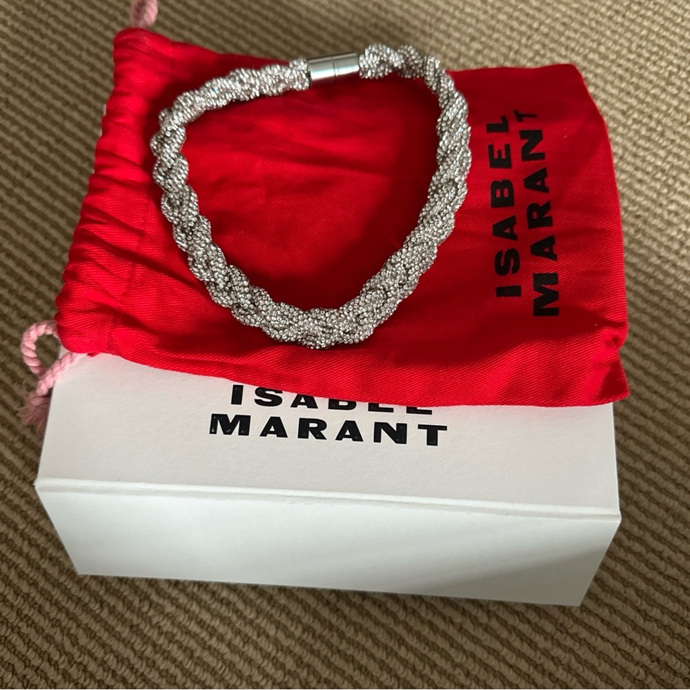 Isabel Marant Yua Crystal Braided necklace